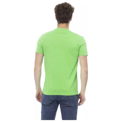 Baldinini Trend Green Cotton Men T-Shirt