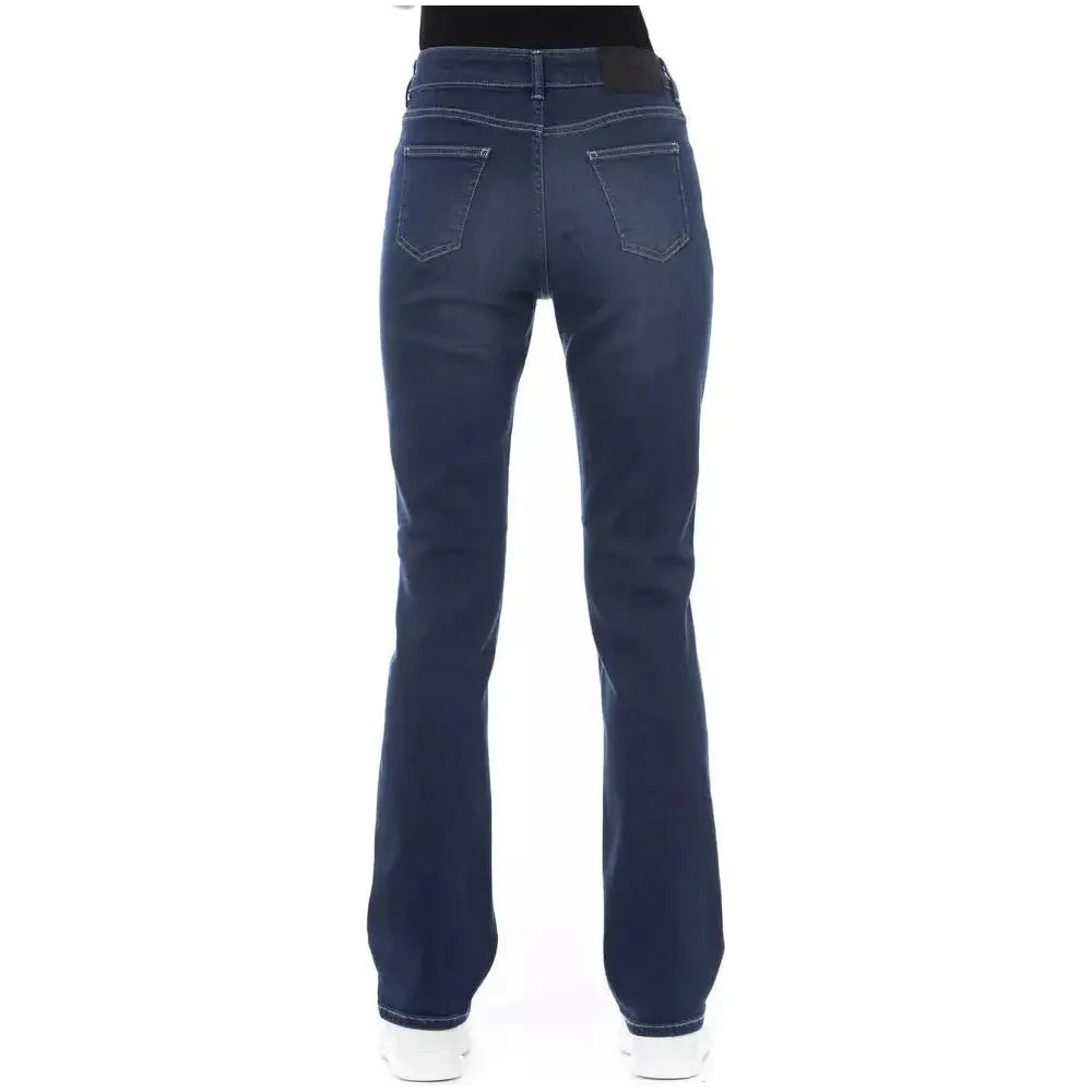 Baldinini Trend Blue Cotton Women Jeans Baldinini Trend