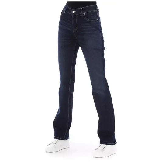 Baldinini Trend Blue Cotton Women Jeans Baldinini Trend