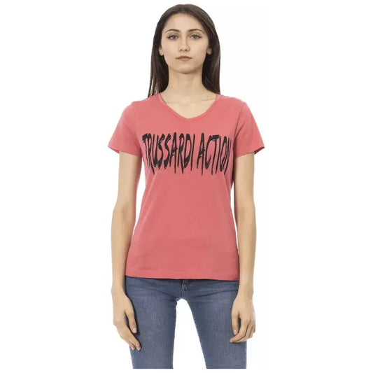 Trussardi Action Multicolor Cotton Women T-Shirt Trussardi Action