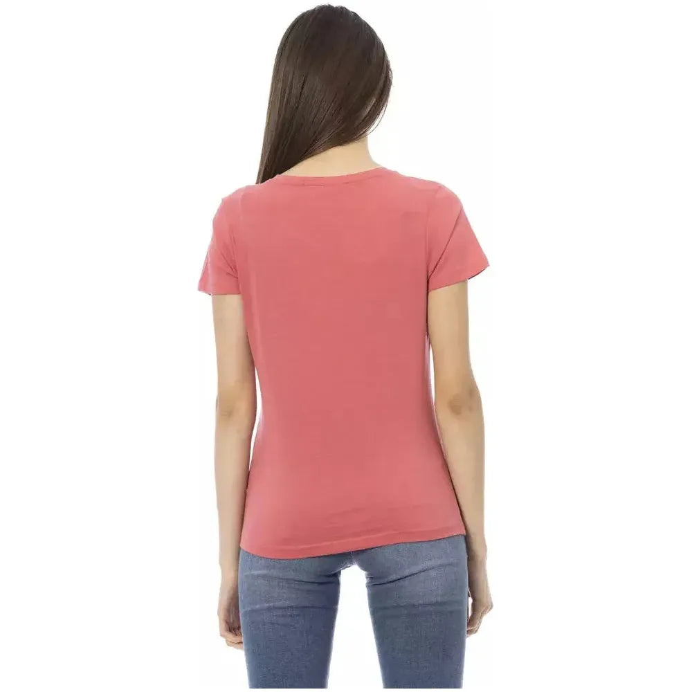 Trussardi Action Pink Cotton Women Top Trussardi Action