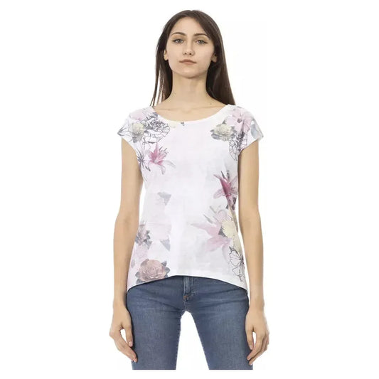 Trussardi Action White Cotton Women T-Shirt Trussardi Action