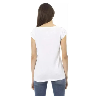 Trussardi Action White Cotton Women T-Shirt