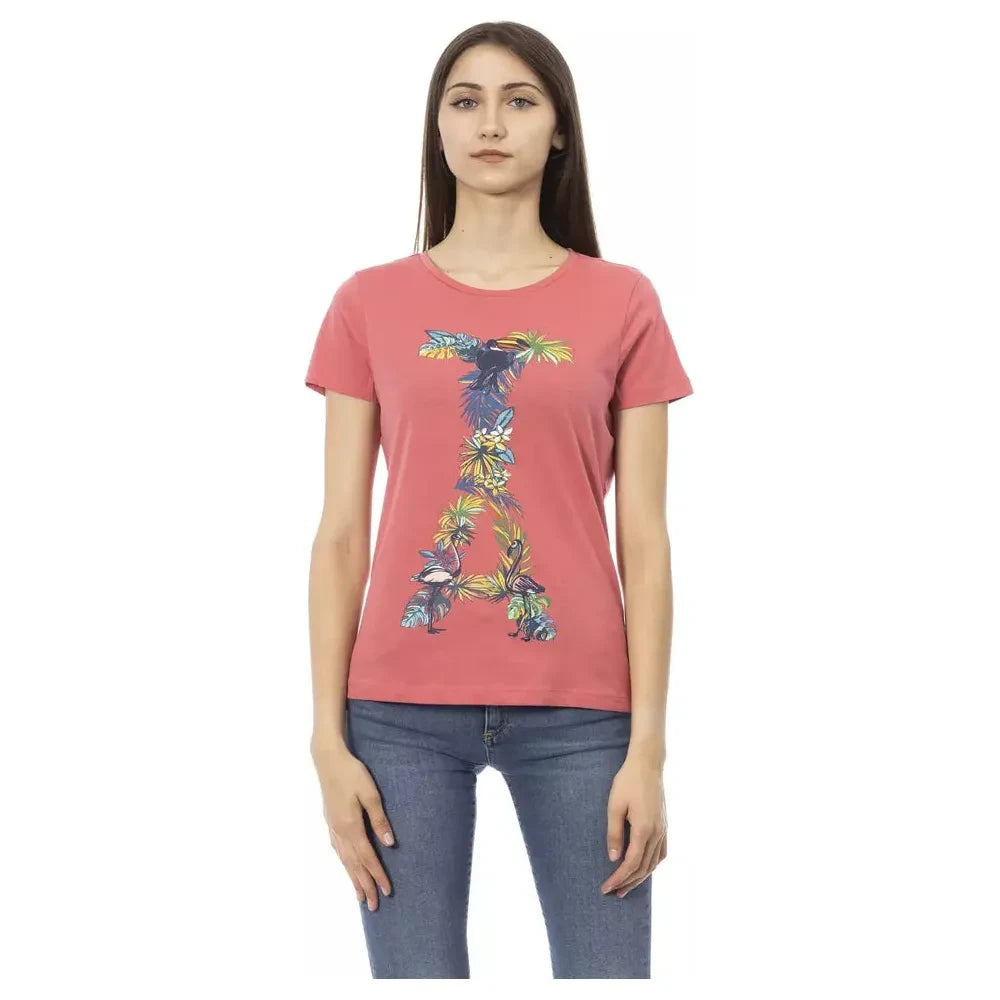 Trussardi Action Chic Fuchsia Short Sleeve Fashion Tee Trussardi Action