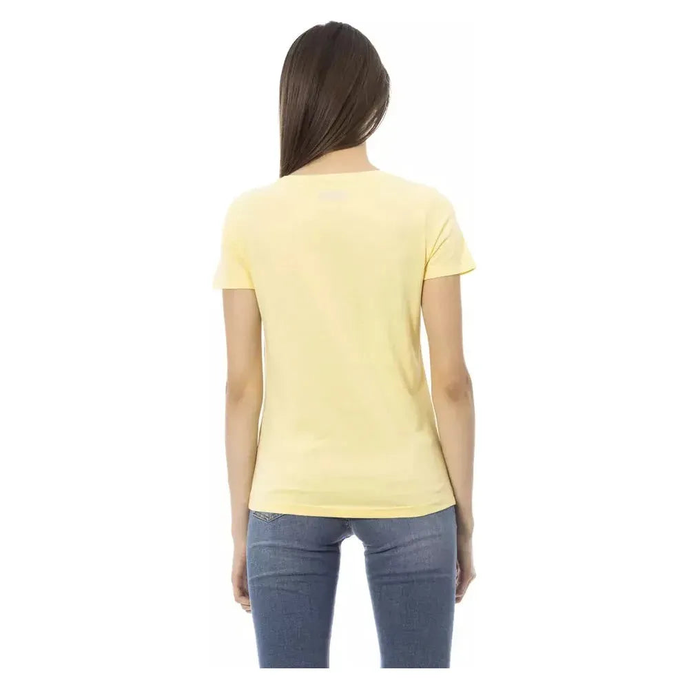 Trussardi Action Yellow Cotton Women T-Shirt