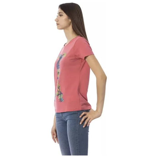 Trussardi Action Fuchsia Cotton Women T-Shirt Trussardi Action