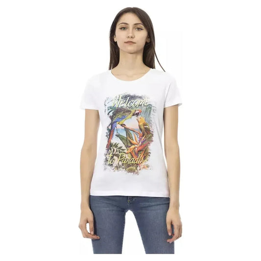 Trussardi Action White Cotton Women T-Shirt