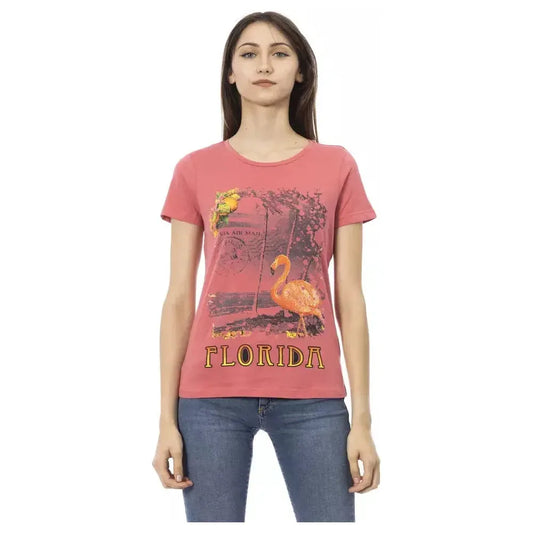 Trussardi Action Multicolor Cotton Women T-Shirt Trussardi Action