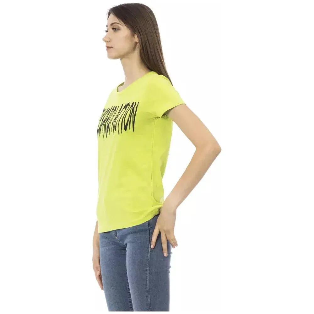 Trussardi Action Green Cotton Women T-Shirt