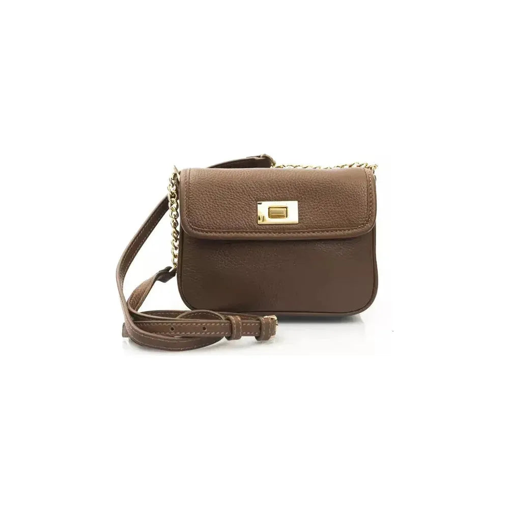 Cerruti 1881 Brown Leather Women Crossbody Bag Cerruti 1881