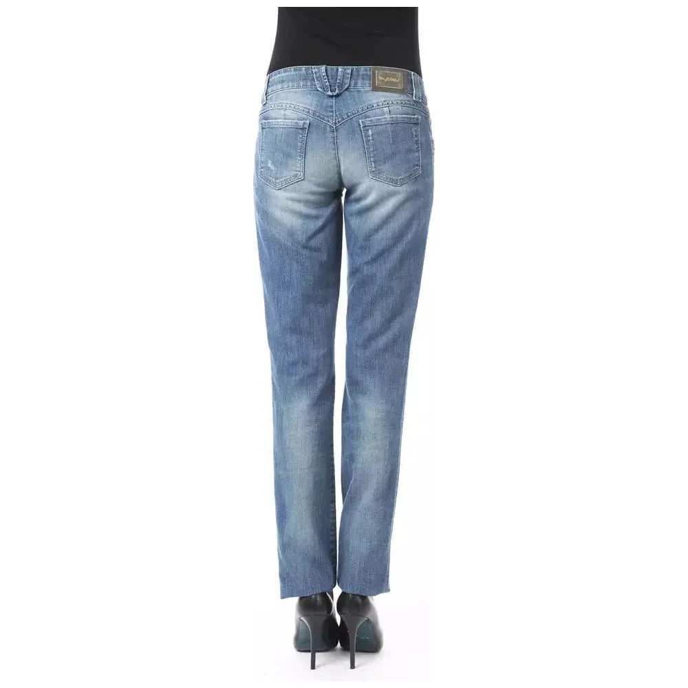 BYBLOS Blue Cotton Women Jeans BYBLOS