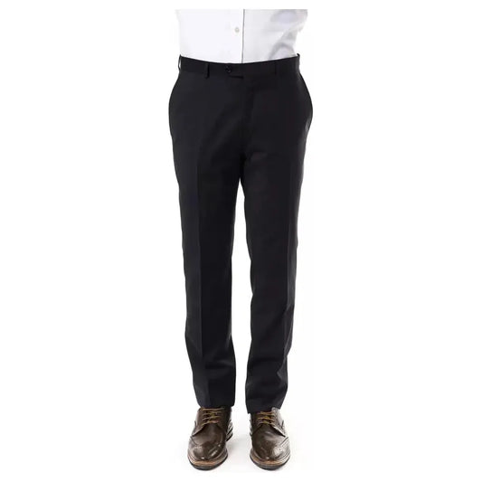 Uominitaliani Gray Wool Men Pants
