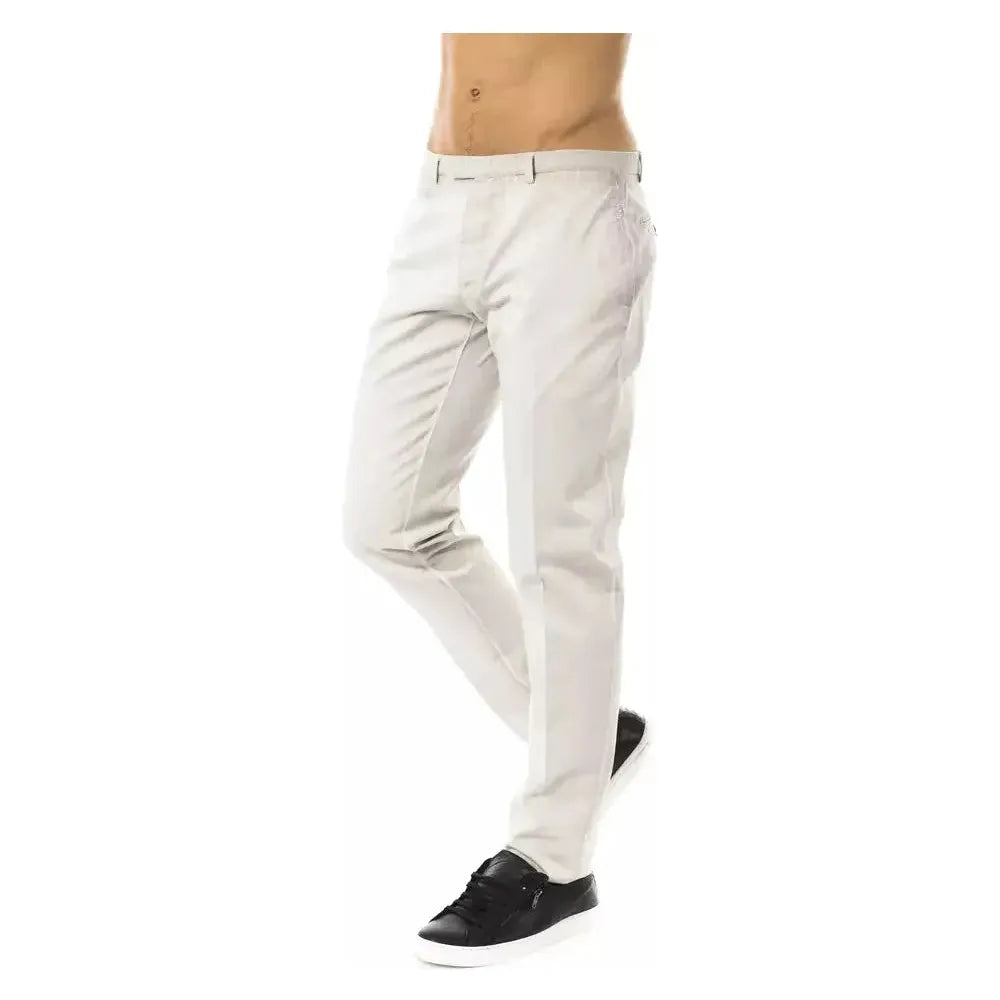 Uominitaliani Gray Cotton Men Pant