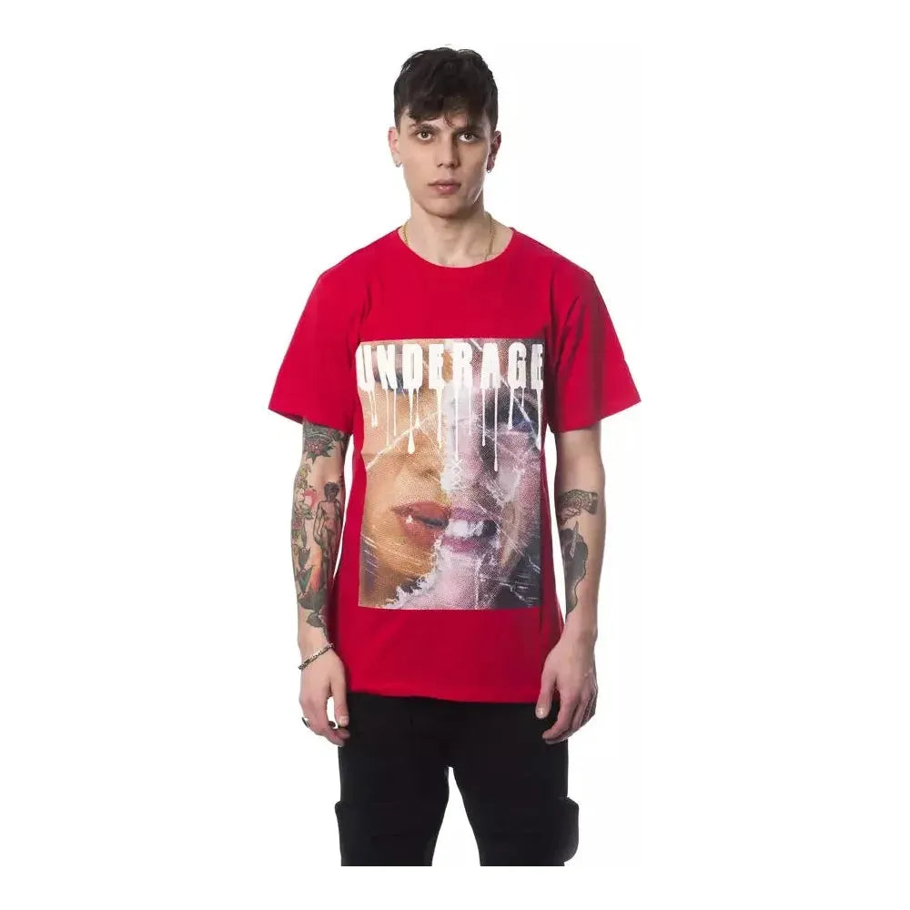 Nicolo Tonetto Red Cotton Men's T-Shirt