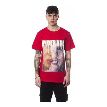 Nicolo Tonetto Red Cotton Men's T-Shirt