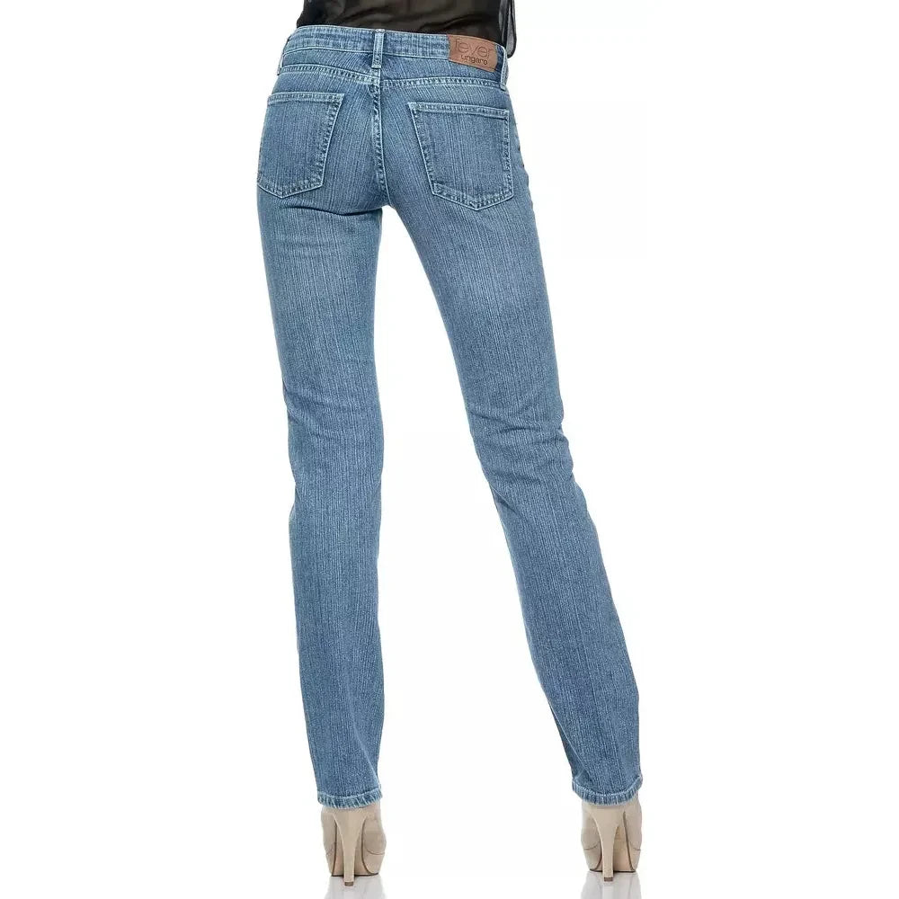 Ungaro Fever Light Blue Cotton Women Jeans Ungaro Fever