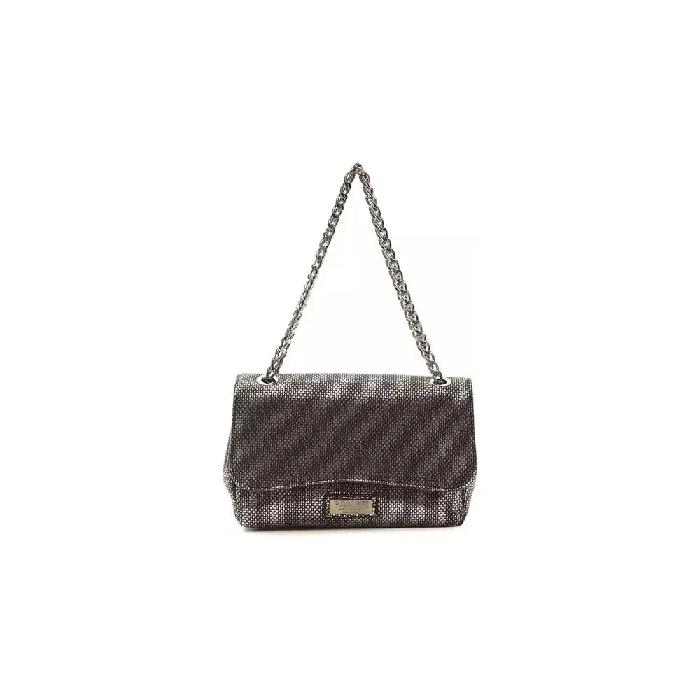 Pompei Donatella Gray Leather Women Crossbody Bag 1728,67345744032,Bags,Crossbody Bags - Bags,Crossbody Bags - Women - Bags,Gray,New with tags,Pompei Donatella,Women,Women - Bags