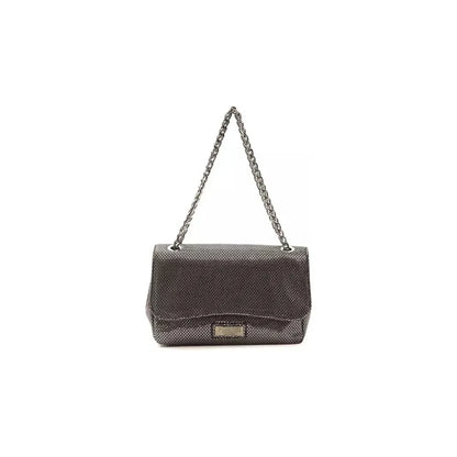 Pompei Donatella Gray Leather Women Crossbody Bag 1728,67345744032,Bags,Crossbody Bags - Bags,Crossbody Bags - Women - Bags,Gray,New with tags,Pompei Donatella,Women,Women - Bags