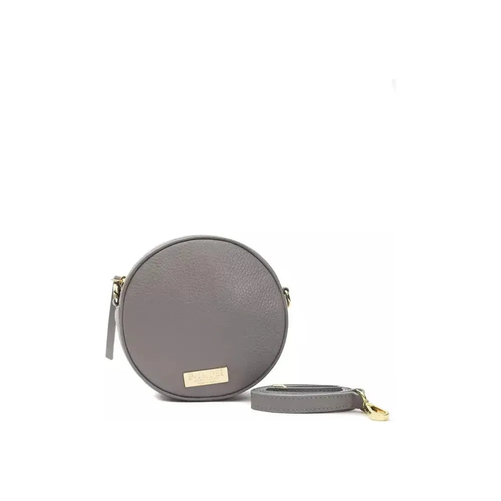 Pompei Donatella Gray Leather Women Crossbody Bag 1728,67345744032,Bags,Crossbody Bags - Bags,Crossbody Bags - Women - Bags,Gray,New with tags,Pompei Donatella,Women,Women - Bags