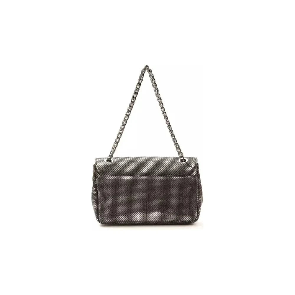 Pompei Donatella Gray Leather Women Crossbody Bag 1728,67345744032,Bags,Crossbody Bags - Bags,Crossbody Bags - Women - Bags,Gray,New with tags,Pompei Donatella,Women,Women - Bags