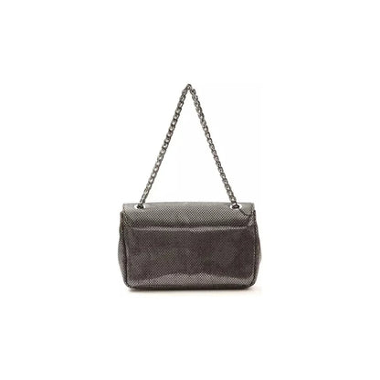 Pompei Donatella Gray Leather Women Crossbody Bag 1728,67345744032,Bags,Crossbody Bags - Bags,Crossbody Bags - Women - Bags,Gray,New with tags,Pompei Donatella,Women,Women - Bags