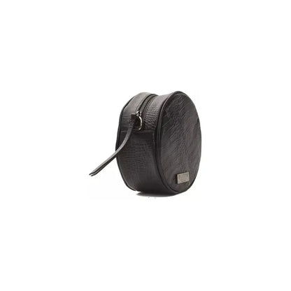 Pompei Donatella Black Leather Women Crossbody Bag 1728,67345744032,Bags,Black,Crossbody Bags - Bags,Crossbody Bags - Women - Bags,New with tags,Pompei Donatella,Women,Women - Bags