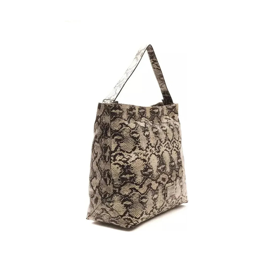 Pompei Donatella Gray Leather Women Shoulder Bag 1728,67345744032,Bags,Gray,New with tags,Pompei Donatella,Shoulder Bags - Bags,Shoulder Bags - Women - Bags,Women,Women - Bags