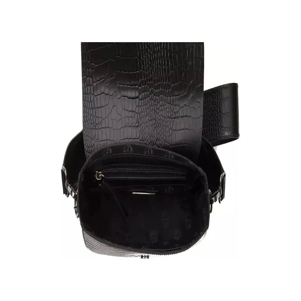 Pompei Donatella Black Leather Women Crossbody 1728,67345744032,Bags,Black,Crossbody Bags - Bags,Crossbody Bags - Women - Bags,New with tags,Pompei Donatella,Women,Women - Bags