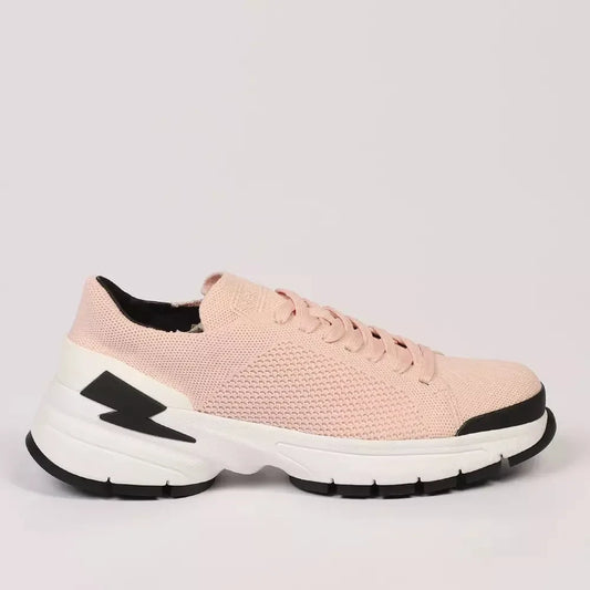 Neil Barrett Chic Pink Bolt Sneakers for Style-Conscious Men Neil Barrett