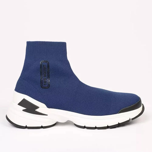 Neil Barrett Electric Bolt Sock Sneakers in Dazzling Blue Neil Barrett