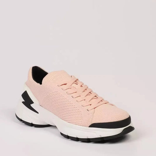 Neil Barrett Chic Pink Bolt Sneakers for Style-Conscious Men Neil Barrett