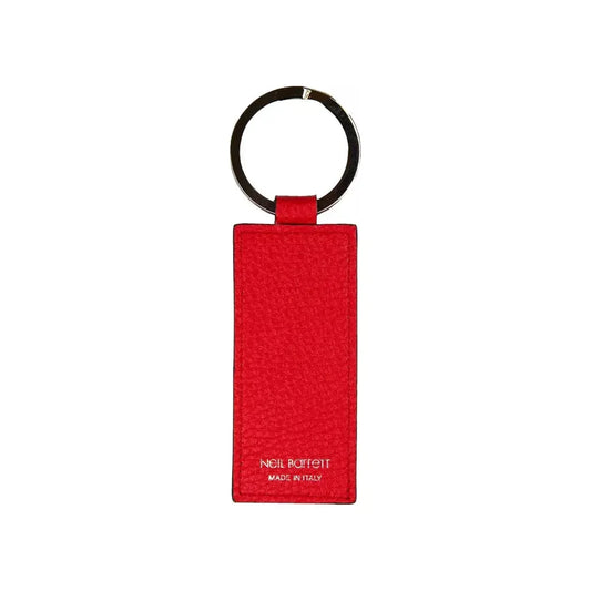 Neil Barrett Chic Red Leather Keychain for Men Neil Barrett