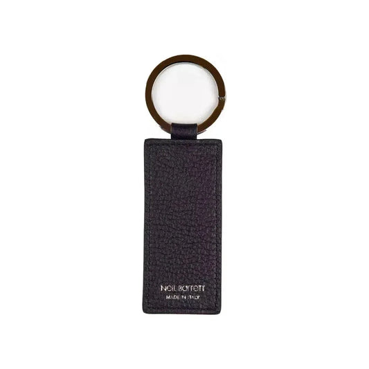 Neil Barrett Blue Leather Men Keychain Neil Barrett