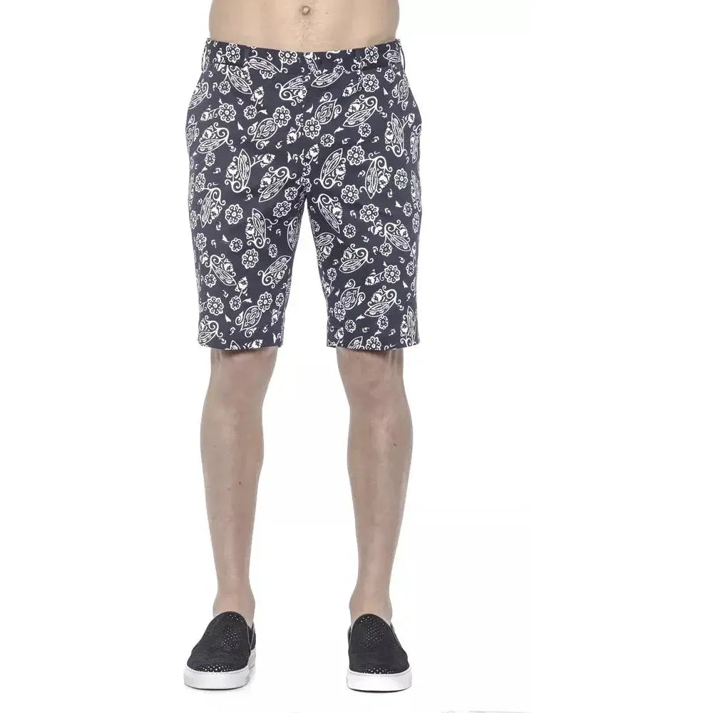 PT Torino Blue Cotton Men's Bermuda Shorts