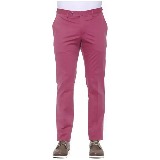 PT Torino Fuchsia Cotton Men Trouser Jeans & Pants PT Torino