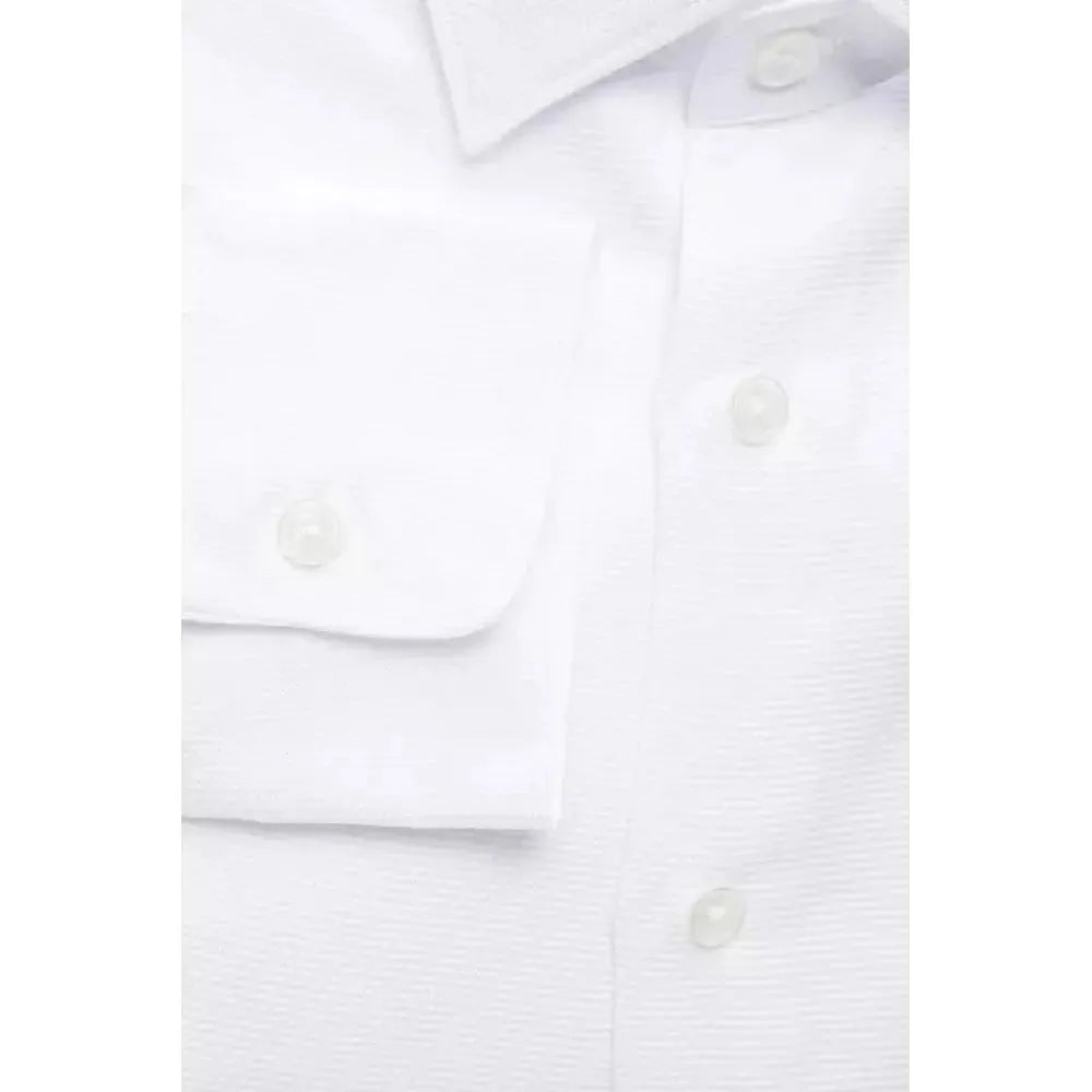 Robert Friedman White Cotton Men Shirt Robert Friedman