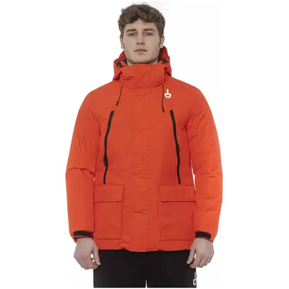 Tond Red Polyester Men's Jacket Tond