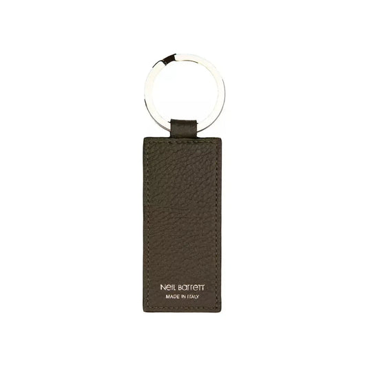 Neil Barrett Emerald Elegance Leather Keychain Neil Barrett