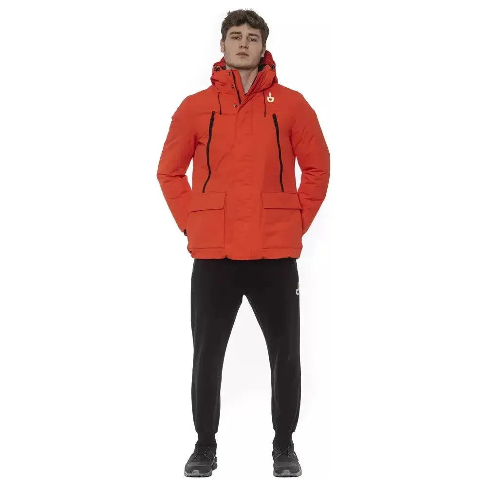 Tond Red Polyester Men's Jacket Tond