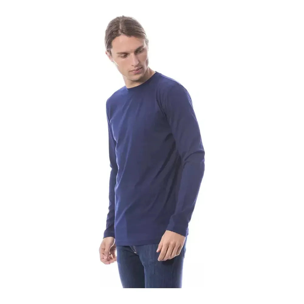 Verri Blue Cotton Men T-Shirt Verri