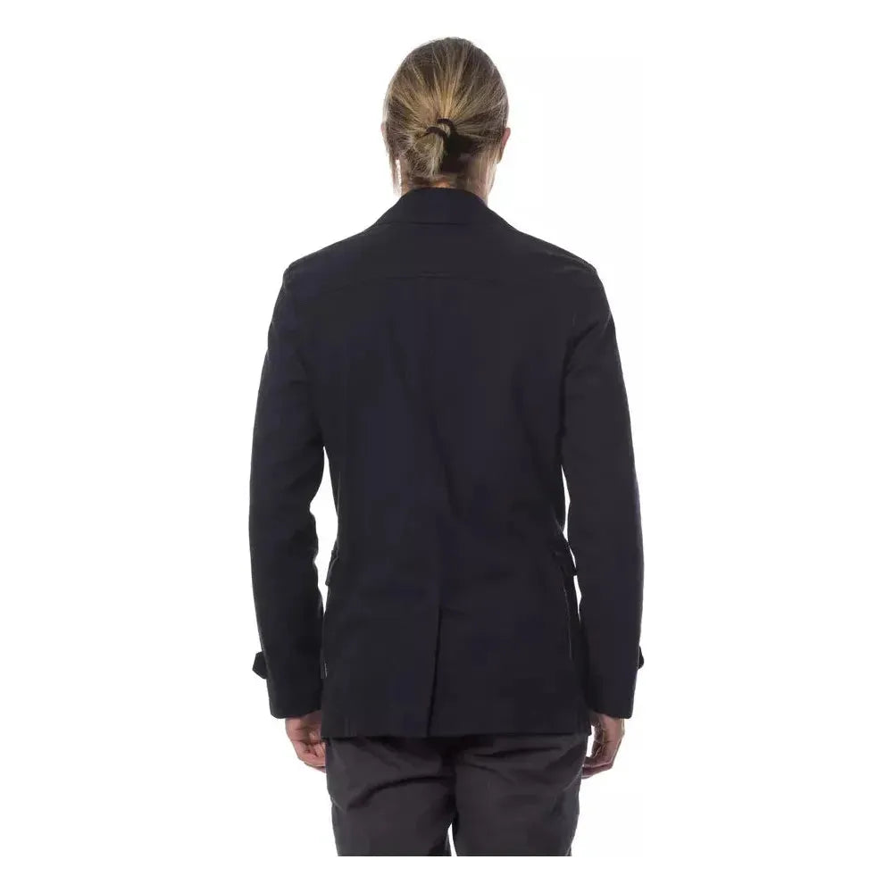 Verri Blue Cotton Men's Blazer Verri