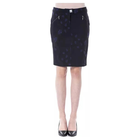 BYBLOS Chic Black Tulip Short Skirt WOMAN SKIRTS BYBLOS