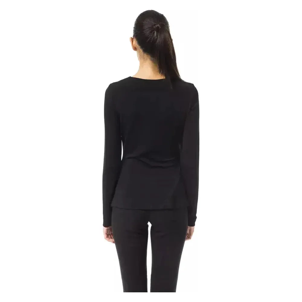 BYBLOS Black Viscose Women Top BYBLOS