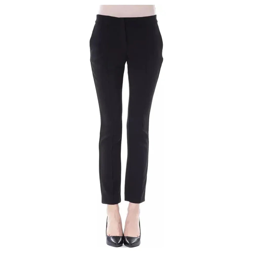 BYBLOS Black Polyester Women Pants 1728,67345744032,Black,BYBLOS,Clothing,IT38 | XS,IT40|S,Jeans & Pants - Women - Clothing,New with tags,Pants - Clothing,Skinny Pants - Pants - Clothing,Women,Women - Clothing