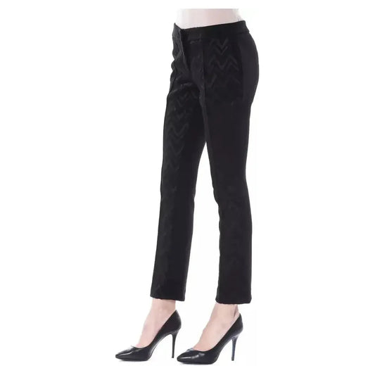 BYBLOS Black Polyester Women Pants BYBLOS