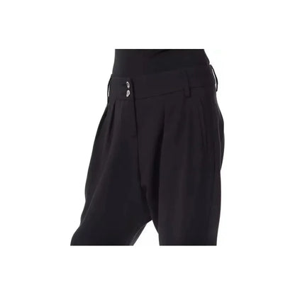 BYBLOS Black Polyester Women Pant 1728,67345744032,Black,BYBLOS,Casual Pants - Pants - Clothing,Clothing,IT44|L,IT46|XL,Jeans & Pants - Women - Clothing,New with tags,Pants - Clothing,Women,Women - Clothing