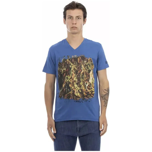 Trussardi Action Blue Cotton Men's T-Shirt