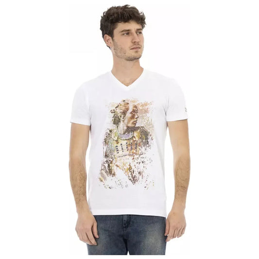 Trussardi Action Elegant V-Neck Short Sleeve T-Shirt Trussardi Action