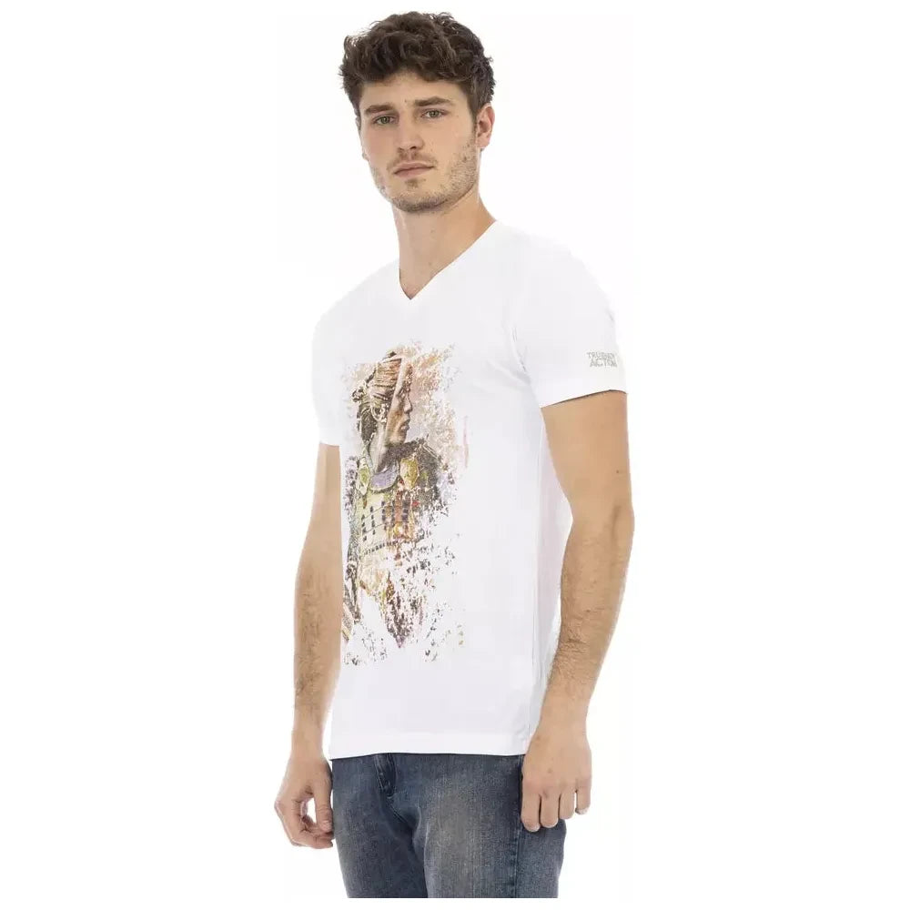 Trussardi Action Elegant V-Neck Short Sleeve T-Shirt Trussardi Action