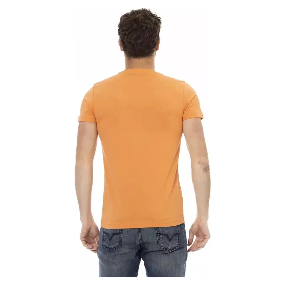 Trussardi Action Orange Cotton Men T-Shirt
